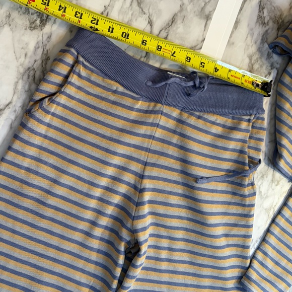 Set of hooded top and pants striped pajamas - Picture 5 of 11